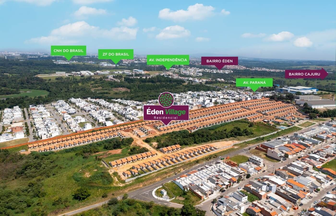 Éden Village - Imagem Aérea